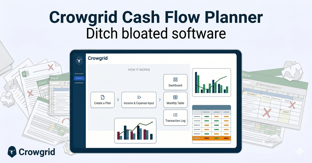 How Crowgrid Cash Flow Planner Works: Ditch the Excel Chaos
